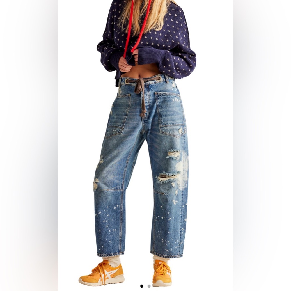 Free People Moxie Low Slung Pull-On Barrel